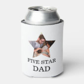 Moderner Tag Einzigartiger Vatertag Fünf-Sterne-Va Dosenkühler (Kanne Vorderseite)