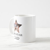 Moderner Tag Einzigartiger Vatertag Fünf-Sterne-Va Kaffeetasse (Vorderseite Links)