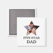 Moderner Tag Einzigartiger Vatertag Fünf-Sterne-Va Magnet (Vorderseite/Rückseite)