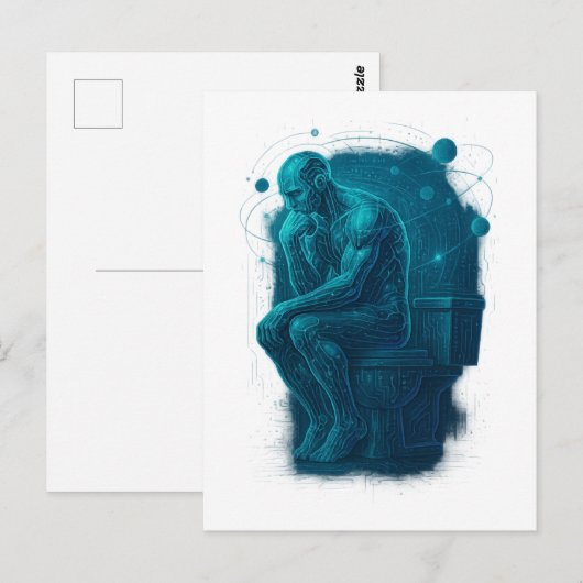 Moderner Tagesdenker Postkarte (Vorne/Hinten)