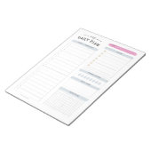 Moderner Tagesplaner Notizblock (angewinkelt)