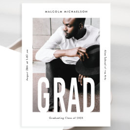 Moderner Tall Type One Foto Abschluss Ankündigung