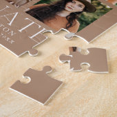 Moderner Tan 9 Foto Collage Abschluss Puzzle (Seite)