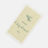 Moderner Tannenbaumzweig für Weihnachten Serviette (Ecke)
