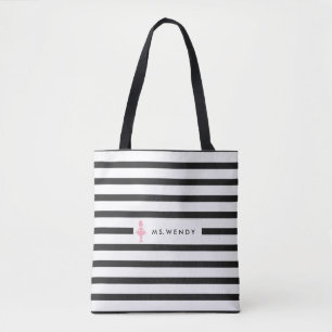 Moderner Tanz-Lehrer personalisiert Tasche