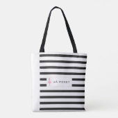 Moderner Tanz-Lehrer personalisiert Tasche (Rückseite)