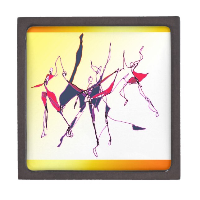 Moderner Tanz-Liebhaber Kiste (Vorderseite)