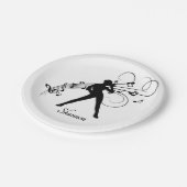 Moderner Tanz Pappteller (Schrägansicht)