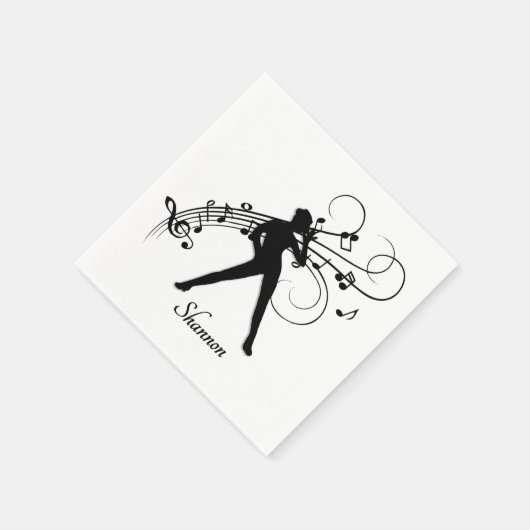 Moderner Tanz Serviette (Ecke)