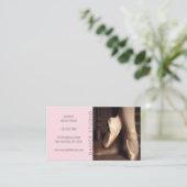 Moderner Tanz-Studio-Rosa-Ballerina-Ballett Visitenkarte (Stehend Vorderseite)
