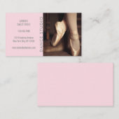 Moderner Tanz-Studio-Rosa-Ballerina-Ballett Visitenkarte (Vorne/Hinten)