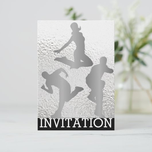 Moderner Tänzer Hip Hop Urban Club Einladung (Stehend Vorderseite)