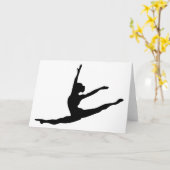 Moderner Tänzer Karte (Gelbe Blume)