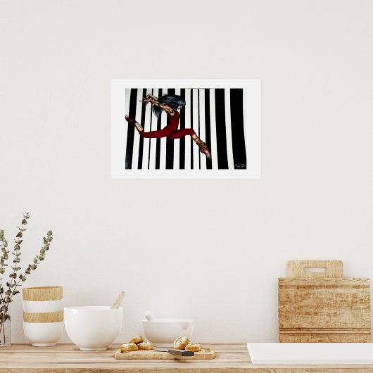 Moderner Tänzer Poster (Küche)
