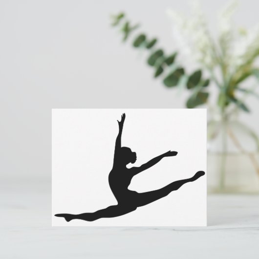 Moderner Tänzer Postkarte (Stehend Vorderseite)