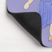 Moderner Tanzlehrer Lila Erwägung Mousepad (Ecke)