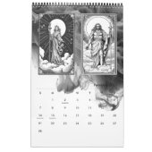 Moderner Tarot Card Black & White Designer Kalender (Feb 2027)