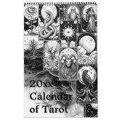 Moderner Tarot Card Black & White Designer Kalender (Titelbild)
