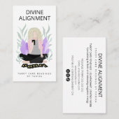 Moderner Tarot Card Reader Visitenkarte (Vorne/Hinten)