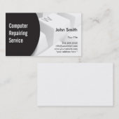 Moderner Tastatur-Computer, der Businss Karte (Vorne/Hinten)