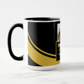 Moderner Teamname Foto Trainer Danke Tasse (Links)