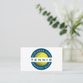Moderner Tennis Club & Shop Coach Social Media Spo Visitenkarte (Stehend Vorderseite)