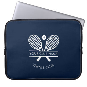 Moderner Tennis Country Club Name Benutzerdefinier Laptopschutzhülle