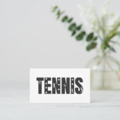 Moderner Tennis Social Media Player Coach Club Coo Visitenkarte (Stehend Vorderseite)