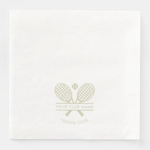 Moderner Tennisclub Individuelle Rackets Serviette