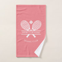 Moderner Tennisclub Rackets Ball Motif