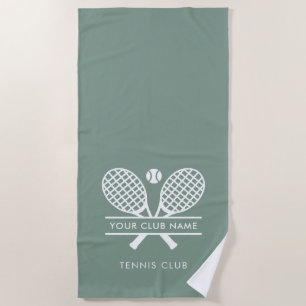 Moderner Tennisvereinsname Team Spieler individuel Strandtuch