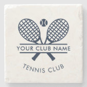 Moderner Tennisvereinsname Team Swag Custom Steinuntersetzer (Vorderseite)