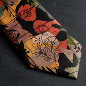 Moderner Terracotta Dark Style Krawatte