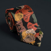 Moderner Terracotta Dark Style Krawatte