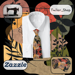 Moderner Terracotta Dark Style Krawatte