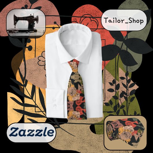 Moderner Terracotta Dark Style Krawatte