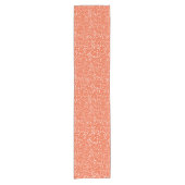 Moderner Terrazzo Orange Runner Kurzer Tischläufer (Vorderseite)