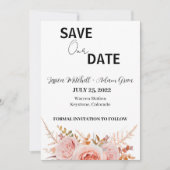 Moderner Text 2 Save the Date Einladung (Vorderseite)