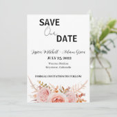 Moderner Text 2 Save the Date Einladung (Stehend Vorderseite)