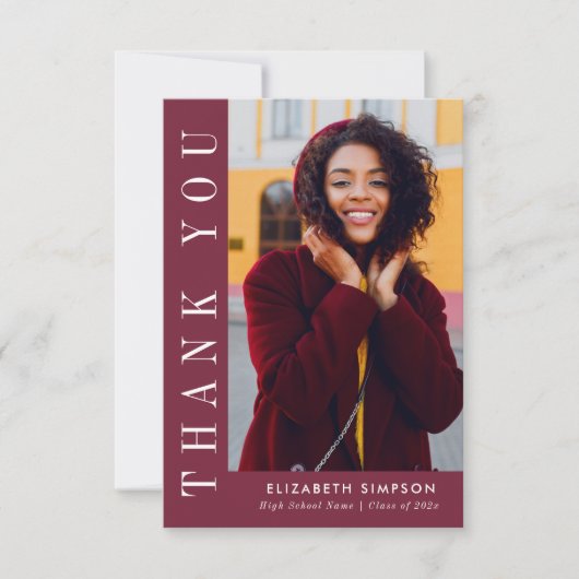 Moderner Text Abschluss Vielen Dank für Ihre Fotok Dankeskarte