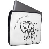 Moderner Text: Bearbeiten Sie Ihren eigenen Text Laptopschutzhülle (Vorne Rechts)