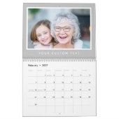 Moderner Text für benutzerdefiniertes Foto der 202 Kalender (Feb 2027)