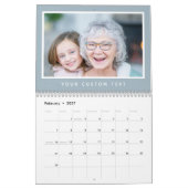 Moderner Text für benutzerdefiniertes Foto der 202 Kalender (Feb 2027)