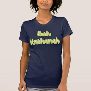 Moderner Text jüdisch Neujahr Rosh Hashanah Frauen T-Shirt