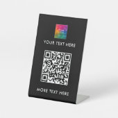 Moderner Text-QR-Code für Business-Logos Bester Sc Sockelschild (Vorderseite)