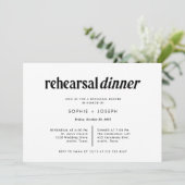 Moderner Text | Schwarz-Weiß-Probe Einladung (Stehend Vorderseite)