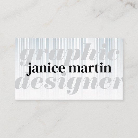 Moderner Text | Stilvoll Visitenkarte (Vorderseite)