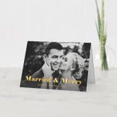 Moderner Text und Foto | Verheiratet und Merry Gol (Vorderseite)