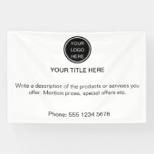 Moderner Text zur Werbung für Firmenlogo Banner (Horizontal)