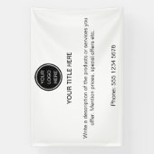 Moderner Text zur Werbung für Firmenlogo Banner (Vertikal)